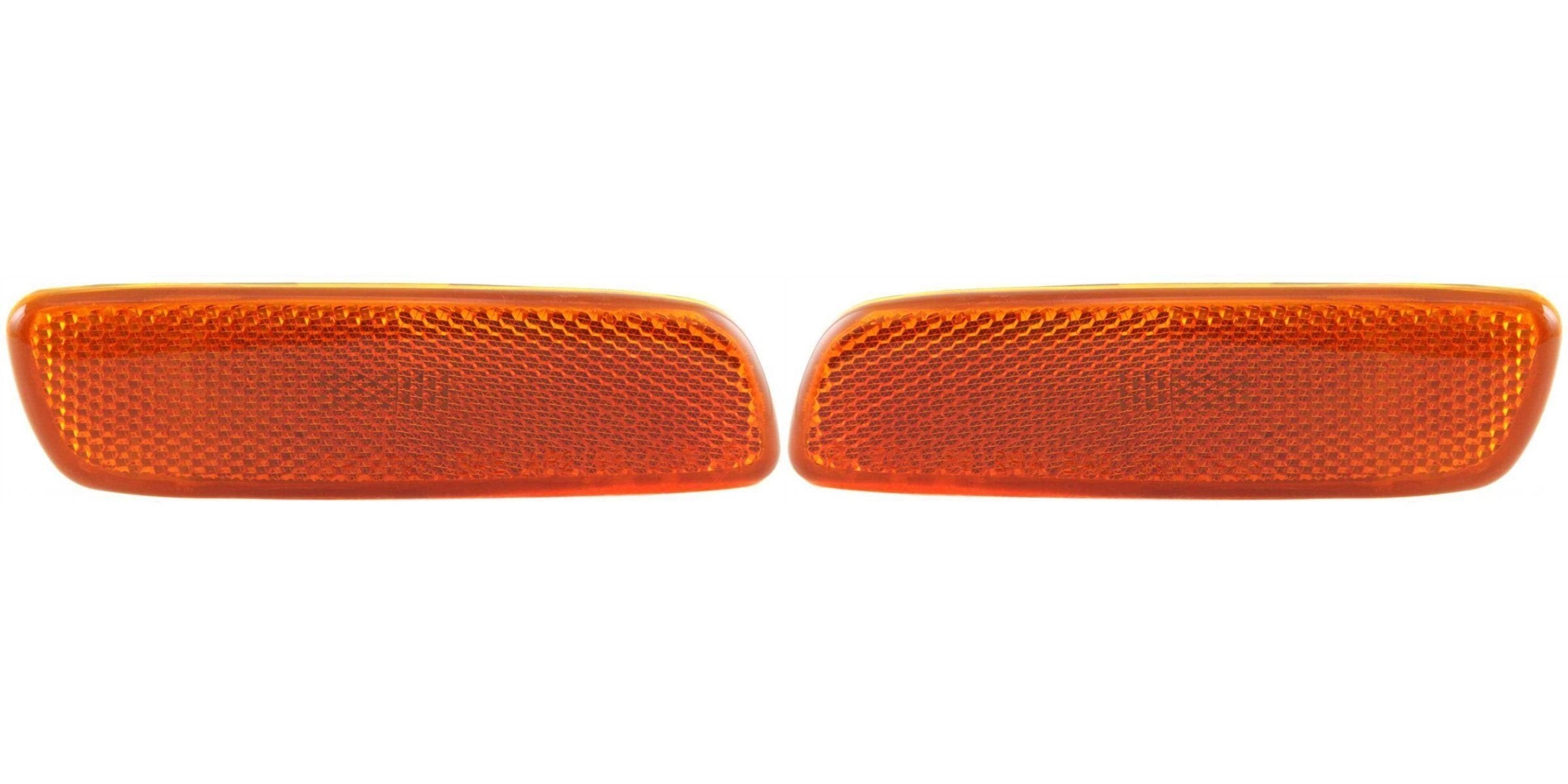 Front Left Driver & Right Passenger Set Marker Light Assembly Turn Signal Lens Housing Pair Replacement For 1998-2005 Lexus GS300 2001-2005 Prius 2...