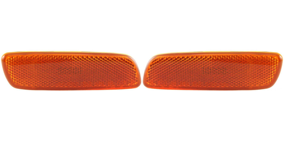 Front Left Driver & Right Passenger Set Marker Light Assembly Turn Signal Lens Housing Pair Replacement For 1998-2005 Lexus GS300 2001-2005 Prius 2...