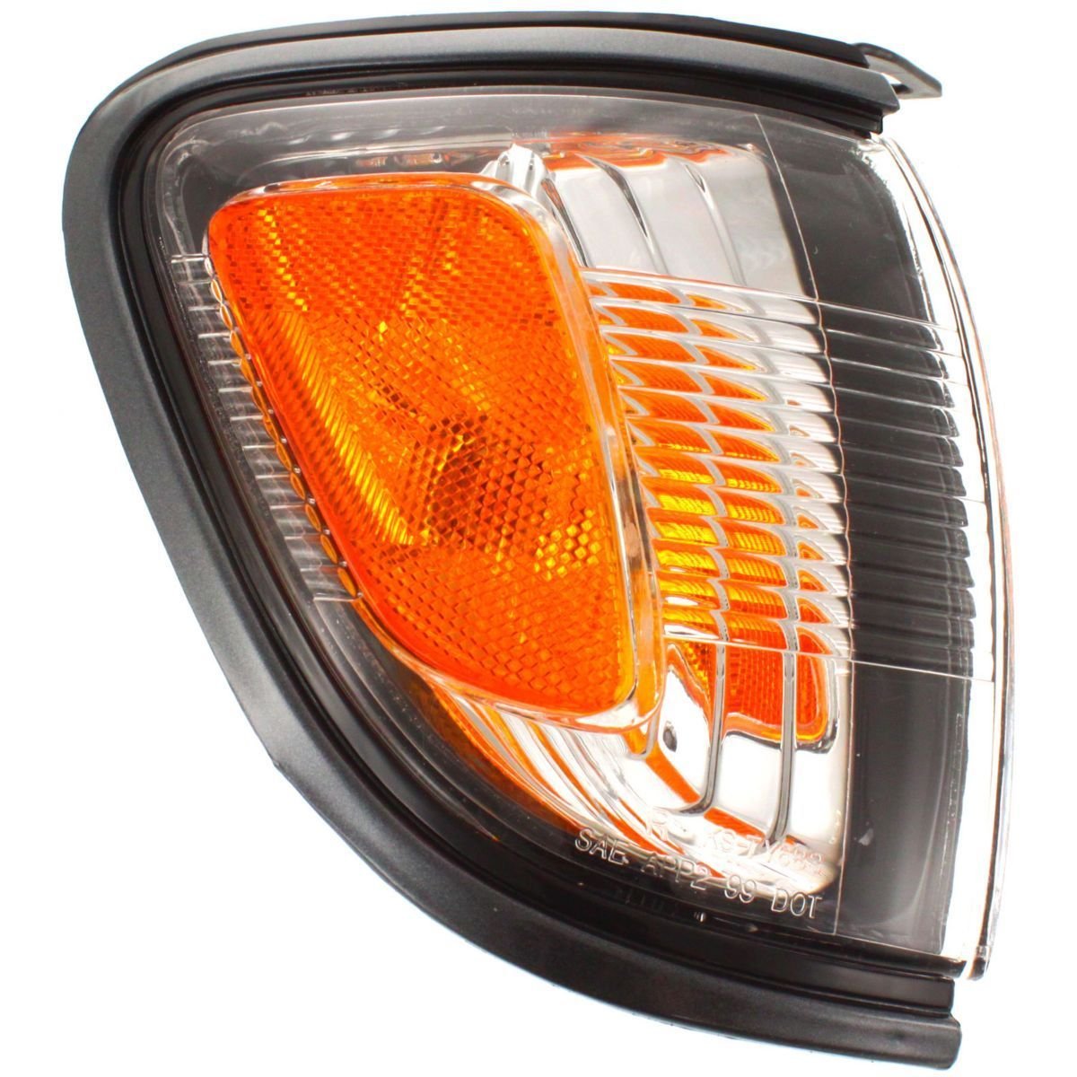 DAT AUTO PARTS Front Right Passenger Side Lens Housing Corner Light Lamp Replacement For 2001 - 2004 Toyota Tacoma Pickup Clear & Amber Lens TO2521...