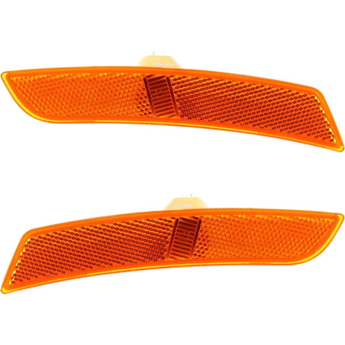 Front Right Passenger & Left Driver Side Pair Bumper Reflector Signal Marker Light Replacement Set For 2014-2019 Cadillac CTS Sedan, ATS 2016-2024 ...