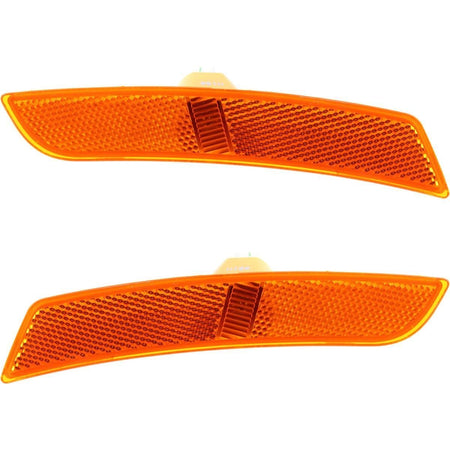 Front Right Passenger & Left Driver Side Pair Bumper Reflector Signal Marker Light Replacement Set For 2014-2019 Cadillac CTS Sedan, ATS 2016-2024 ...