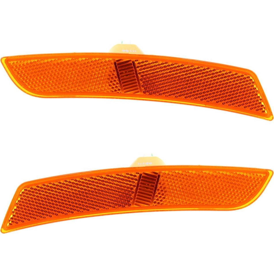 Front Right Passenger & Left Driver Side Pair Bumper Reflector Signal Marker Light Replacement Set For 2014-2019 Cadillac CTS Sedan, ATS 2016-2024 ...