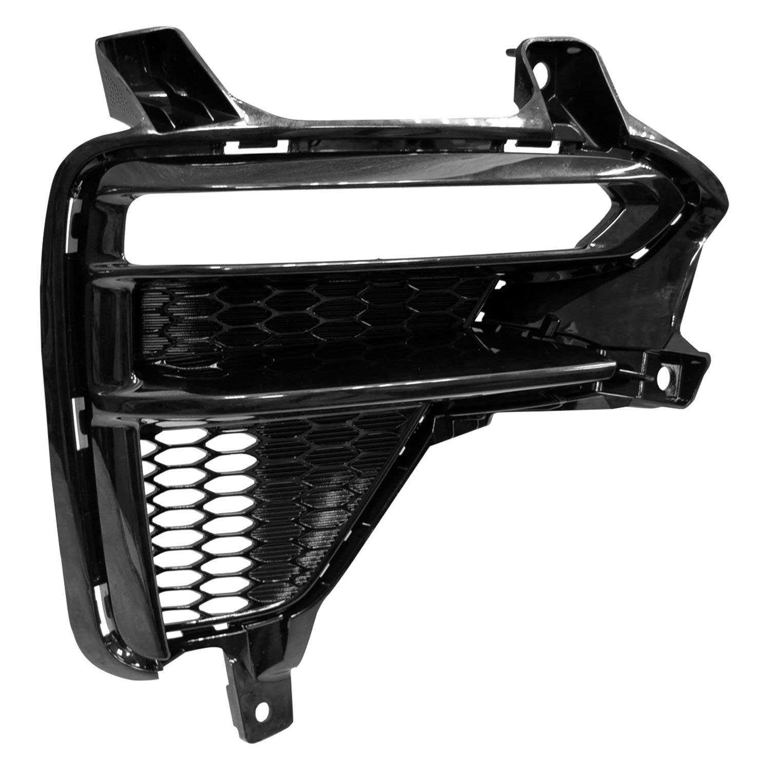 DAT AUTO PARTS Right Front Passenger Side Fog Light Bezel Replacement For 19 - 21 Kia Forte Sedan Models Painted Black KI1039135 86596M7010