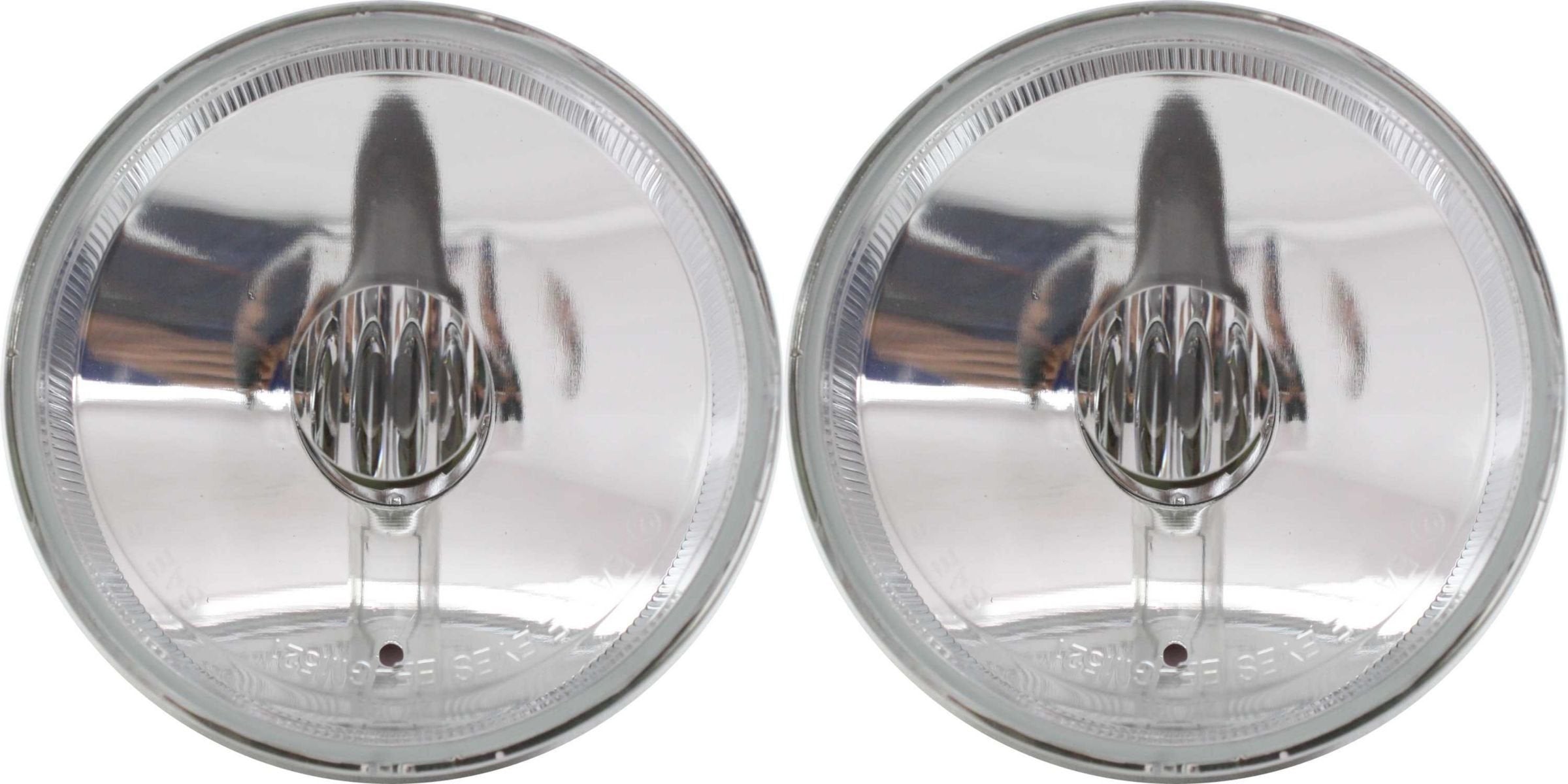 DAT AUTO PARTS Front Left Driver & Right Passenger Side Fog Light Set Of 2 Round Replacement For 2001 - 2006 Chevrolet Tahoe Suburban Z71 Clear Len...