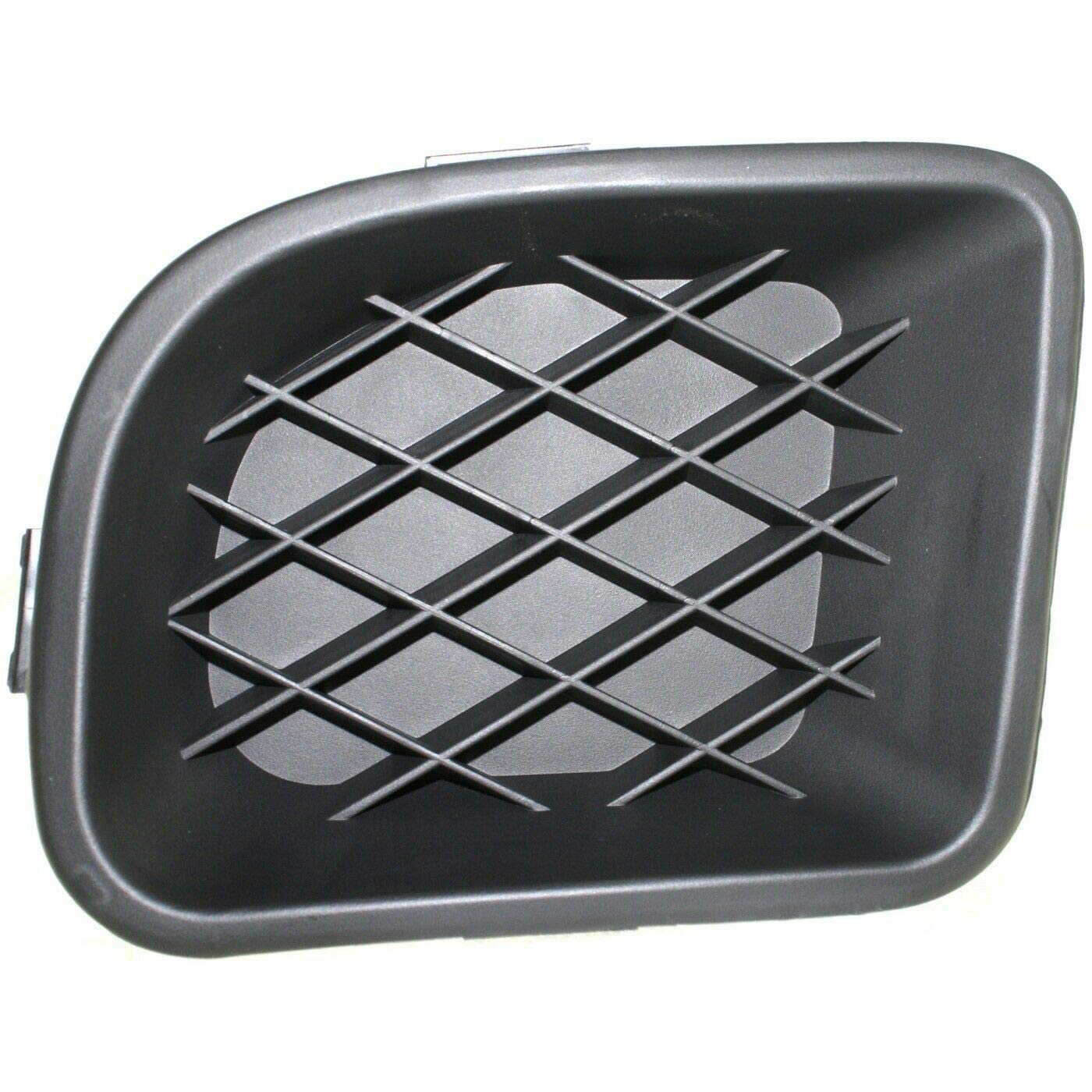DAT AUTO PARTS Front Left Driver Side Bumper Fog Light Lamp Hole Cover Grille Molding Trim Replacement For 2006 - 2010 Chrysler PT Cruiser Matte Bl...