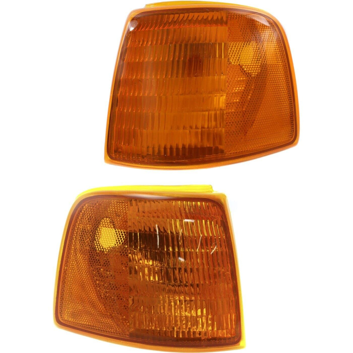 DAT AUTO PARTS Front Left Driver & Right Passenger Pair Side Corner Marker Lens Parking Side Light Replacement Lamp Set of 2 for 1993-1997 Ford Ran...
