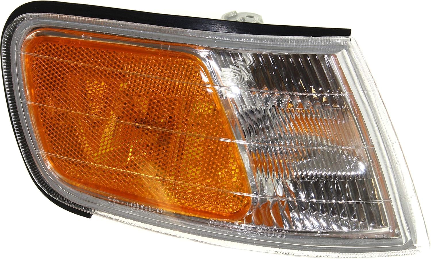 DAT AUTO PARTS Front Right Passenger Side Side Marker Light Replacement For 1994-1997 Honda Accord Coupe Sedan Wagon Models Clear & Orange Corner O...