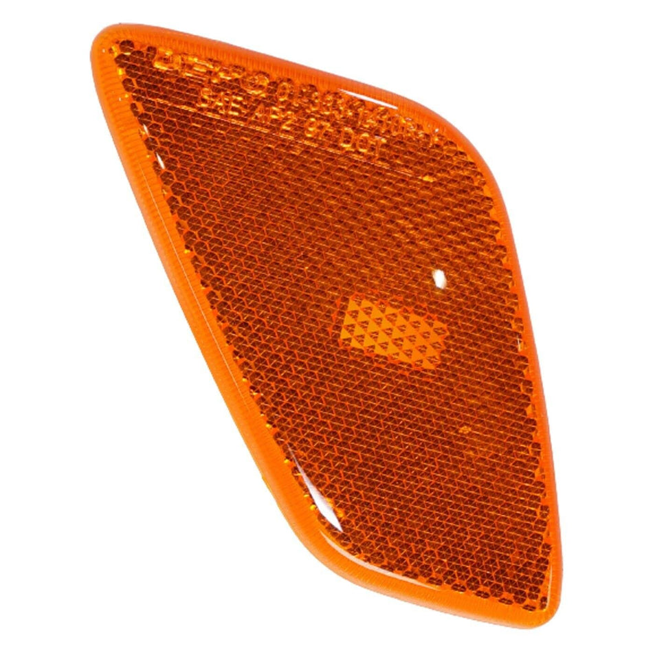DAT AUTO PARTS Front Right Passenger Side Marker Light Lamp Reflector Assembly & Housing Replacement for 1997-2006 Jeep Wrangler Orange Lens Textur...