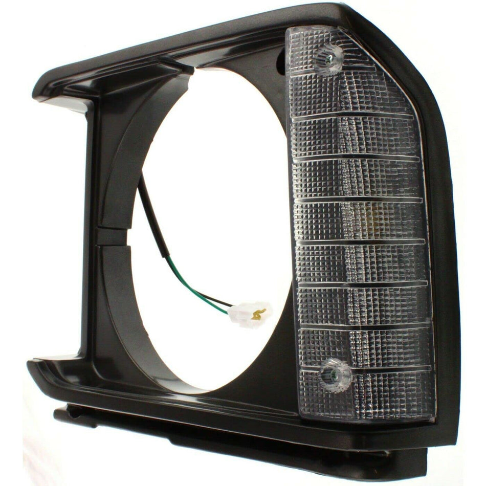 Headlight Door Grille for 1979-1981 Toyota Pickup 2WD Front Left Driver Side Silver & Black TO2512133