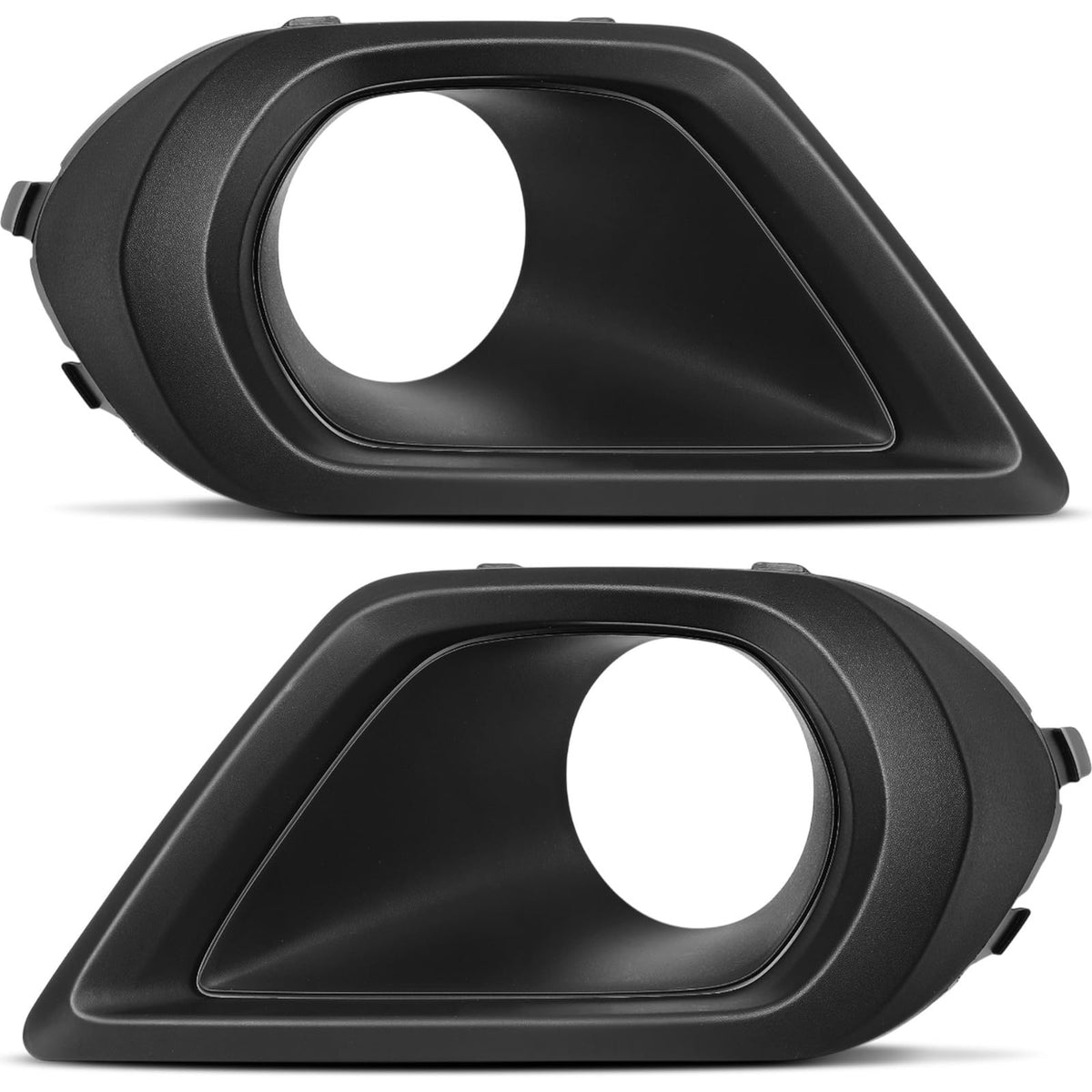 DAT AUTO PARTS Front Left Driver & Right Passenger Side Bumper Fog Light Bezel Cover Set Of 2 Replacement For 2014 - 2016 Subaru Forester Black Tex...