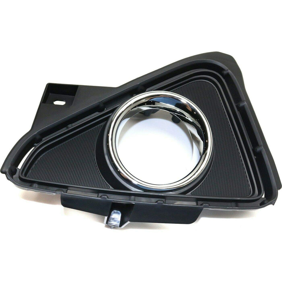 DAT AUTO PARTS Left Front Driver Side Fog Light Bezel Replacement for 16-18 Toyota Rav4 Black Textured TO1038192 520400R030