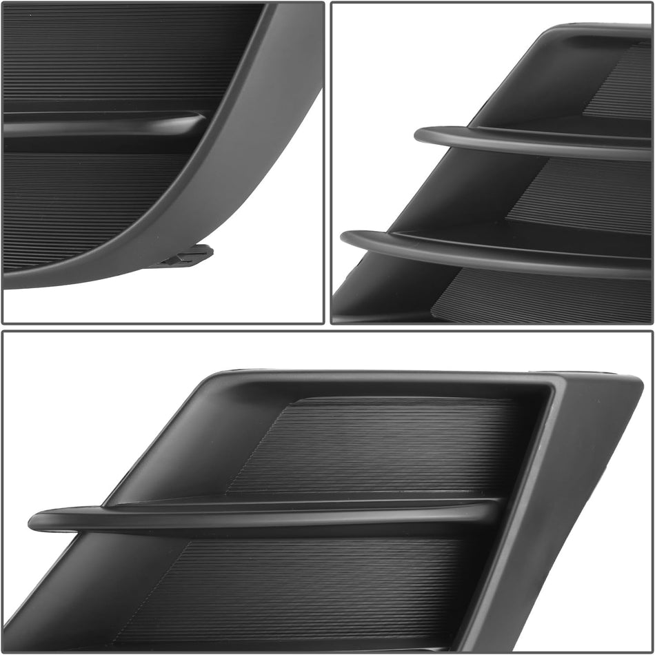 DAT AUTO PARTS Front Left Driver Side Bumper Fog Light Lamp Hole Cover Grille Molding Trim Replacement for 2010-2011 Mazda 3 with 2.0 Liter Engine ...