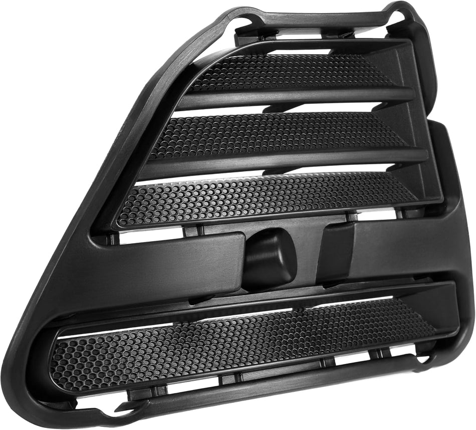 DAT AUTO PARTS Front Right Passenger Side Fog Light Hole Cover Trim Molding Bumper Insert Replacement For 2013 2014 Ford Mustang Black Textured Pla...