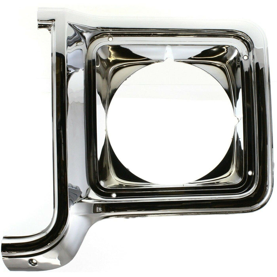 DAT AUTO PARTS Front Left Driver Side Headlight Bezel Door Trim Lamp Grille Molding Insert Replacement For 1973-1978 Chevy Suburban Blazer GMC Jimm...