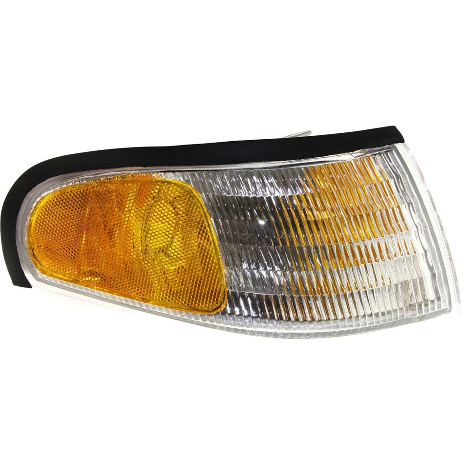 Front Driver and Passenger Side Parking Marker Light Set of 2 Fits 1994-1998 Ford Mustang Clear Lens FO2520125 FO2521125 F4ZZ13200A