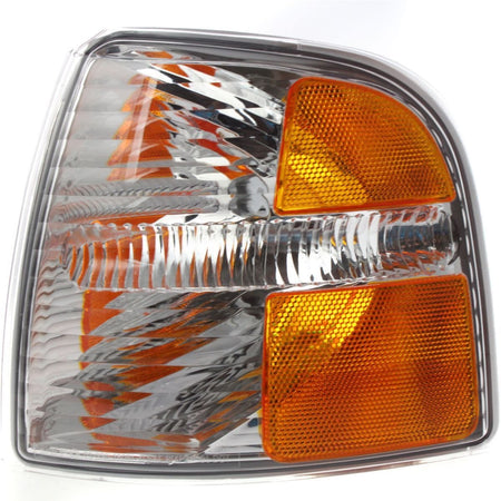 DAT AUTO PARTS Front Left Driver Side Parking Signal Side Marker Light Corner Lamp Lens and Housing Replacement For 2004 - 2005 Ford Explorer Clear...