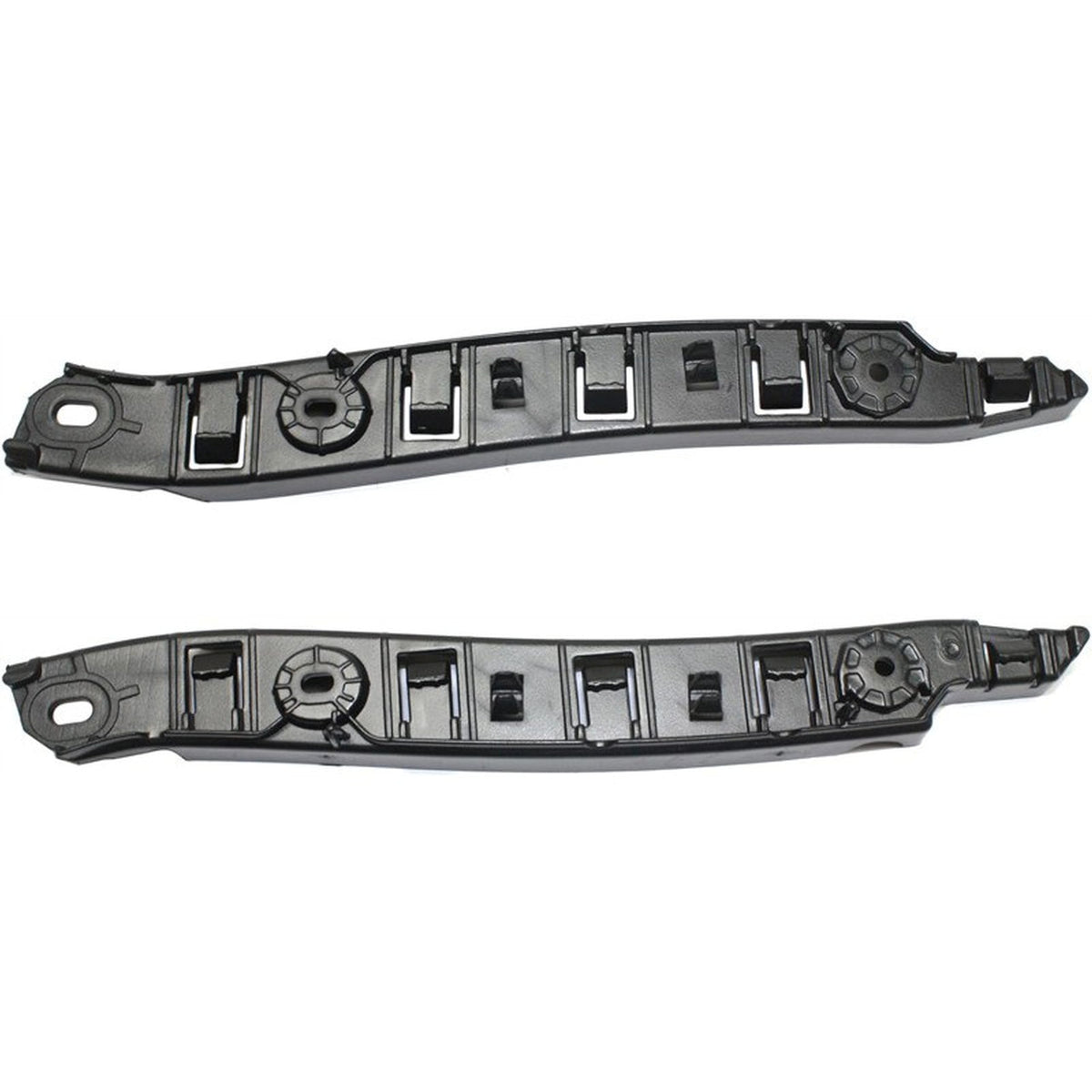 DAT AUTO PARTS Front Driver & Passenger Side Bumper Cover Bracket, Set of 2, For 2015-2017 Chrysler 200 Sedan, Made of POM Plastic, Black Textured ...