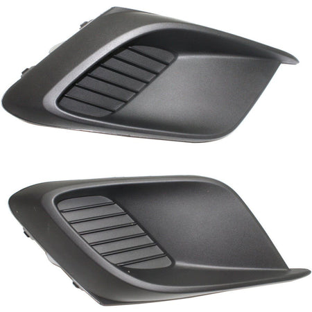 DAT AUTO Front Left Driver & Right Passenger Side Set Fog Light Cover Trim Molding Insert Pair of 2 SET Replacement For 2014-2016 Mazda 3 for Sedan...