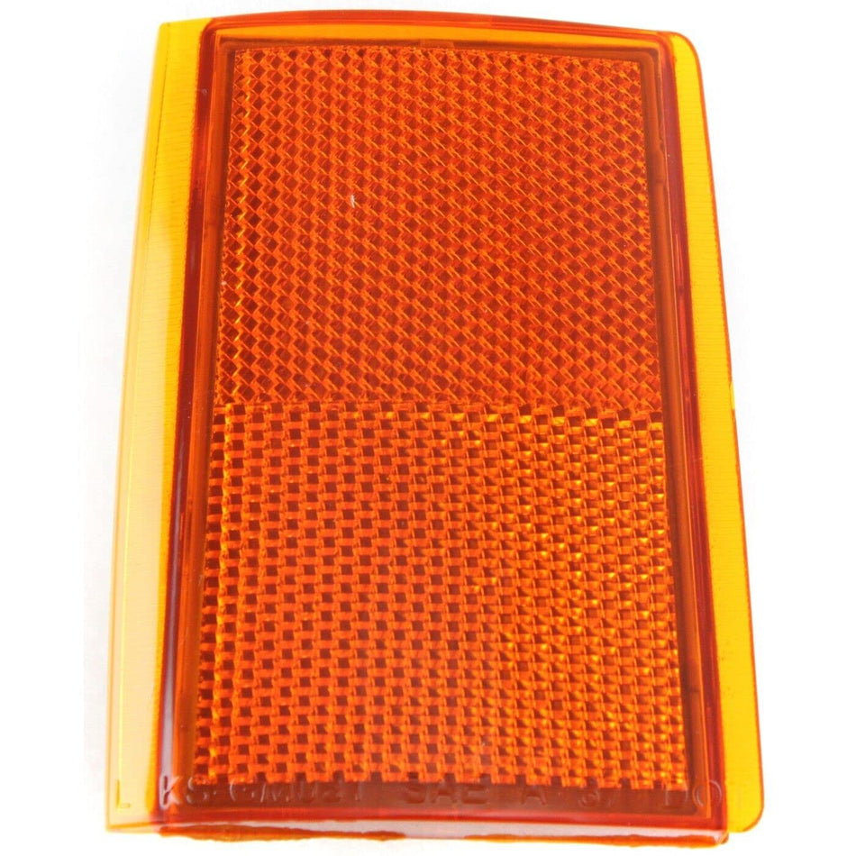 DAT AUTO PARTS Front Left Driver Side Upper Signal Side Marker Reflector Light Replacement For 1988 - 1993 Chevrolet C1500 C2500 C3500 Orange Lens ...