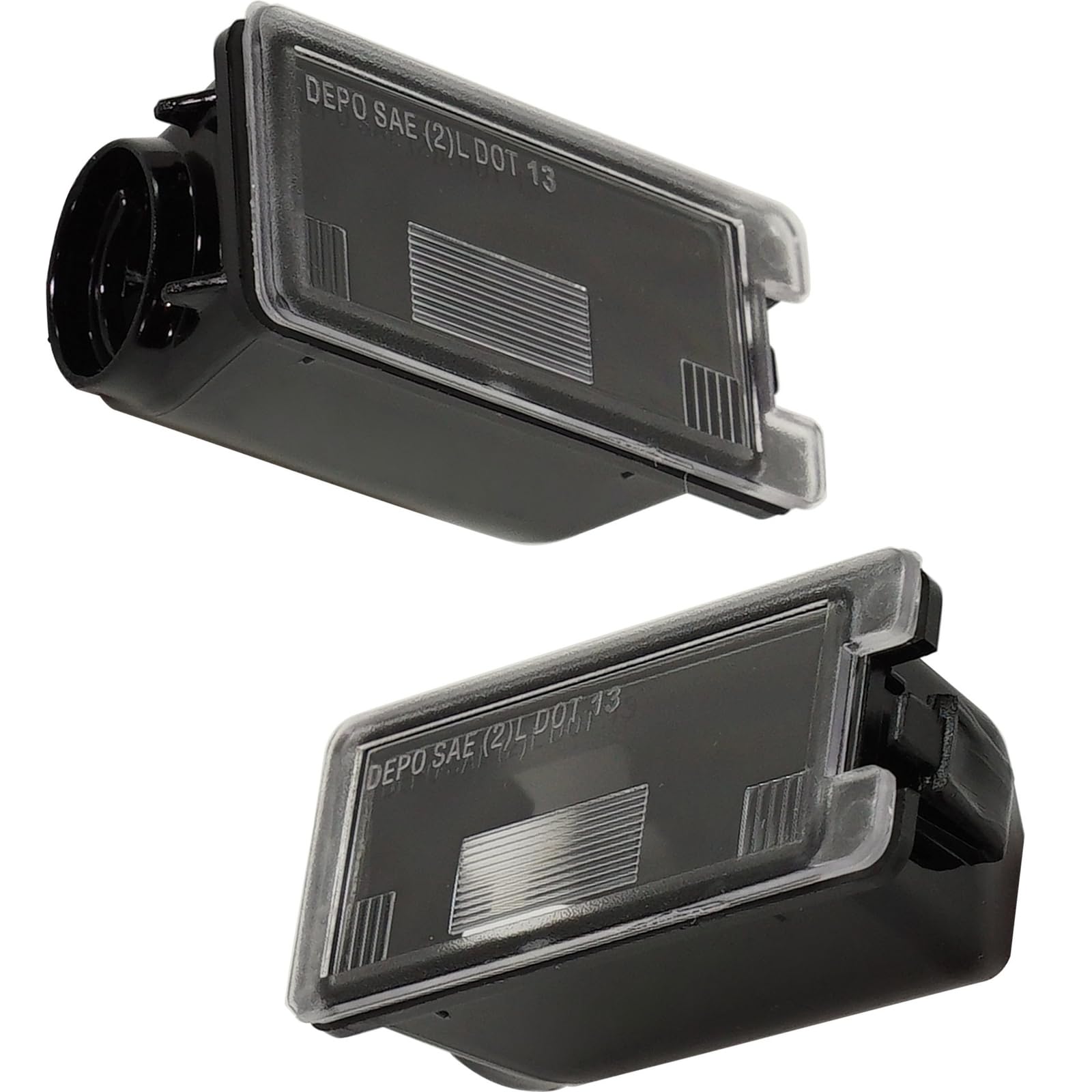 Rear Left & Right Side PAIR, License Plate Light Assembly, Fits 2015–2026 Ford Transit T-150/T-250/T-350/T-350HD, 2014–2023 Transit Connect, 2013–2...