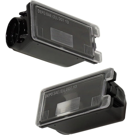 Rear Left & Right Side PAIR, License Plate Light Assembly, Fits 2015–2026 Ford Transit T-150/T-250/T-350/T-350HD, 2014–2023 Transit Connect, 2013–2...
