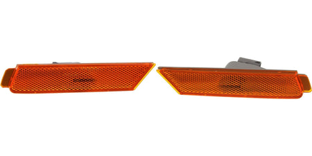 DAT AUTO PARTS Front Right Passenger & Left Driver Side Marker Light Parking Lamp Set Of 2 Replacement For 2010 - 2015 Chevrolet Camaro Amber Lens ...