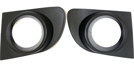 DAT AUTO PARTS Front Left Driver & Right Passenger Side Set Fog Light Cover Insert Lamp Hole Bezel Molding Grille Trim Replacement Pair For 2007-20...