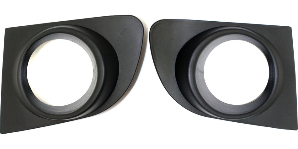 DAT AUTO PARTS Front Left Driver & Right Passenger Side Set Fog Light Cover Insert Lamp Hole Bezel Molding Grille Trim Replacement Pair For 2007-20...