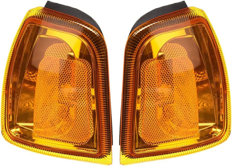 Front Left Driver & Right Passenger Set Of 2 Corner Parking Light Housing Signal Lamp Assembly Pair Replacement For 2001-2005 Ford Ranger Pickup Tr...
