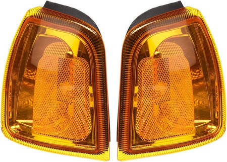 Front Left Driver & Right Passenger Set Of 2 Corner Parking Light Housing Signal Lamp Assembly Pair Replacement For 2001-2005 Ford Ranger Pickup Tr...