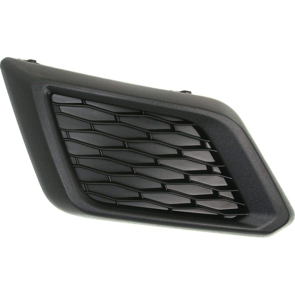 DAT AUTO PARTS Front Left Driver Side Fog Light Cover Lamp Hole Bezel Trim Grille Insert Replacement for 2014-2016 Nissan Rogue Black Textured Plas...