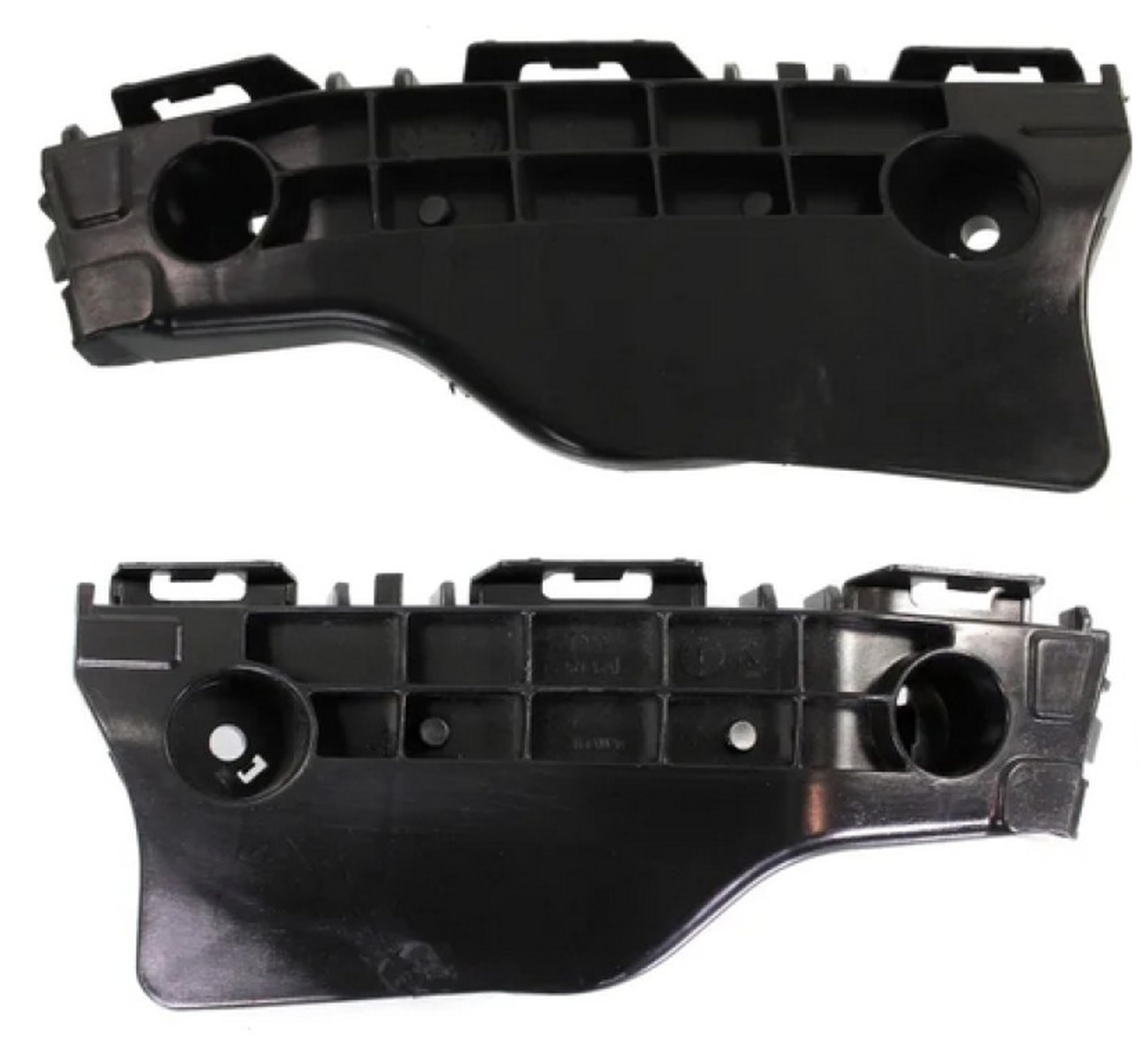 DAT AUTO PARTS Front Driver & Passenger Side, SET OF 2, Outer Bumper Cover Support Bracket Retainer, For 2012-2017 Toyota Prius C, Black Textured F...