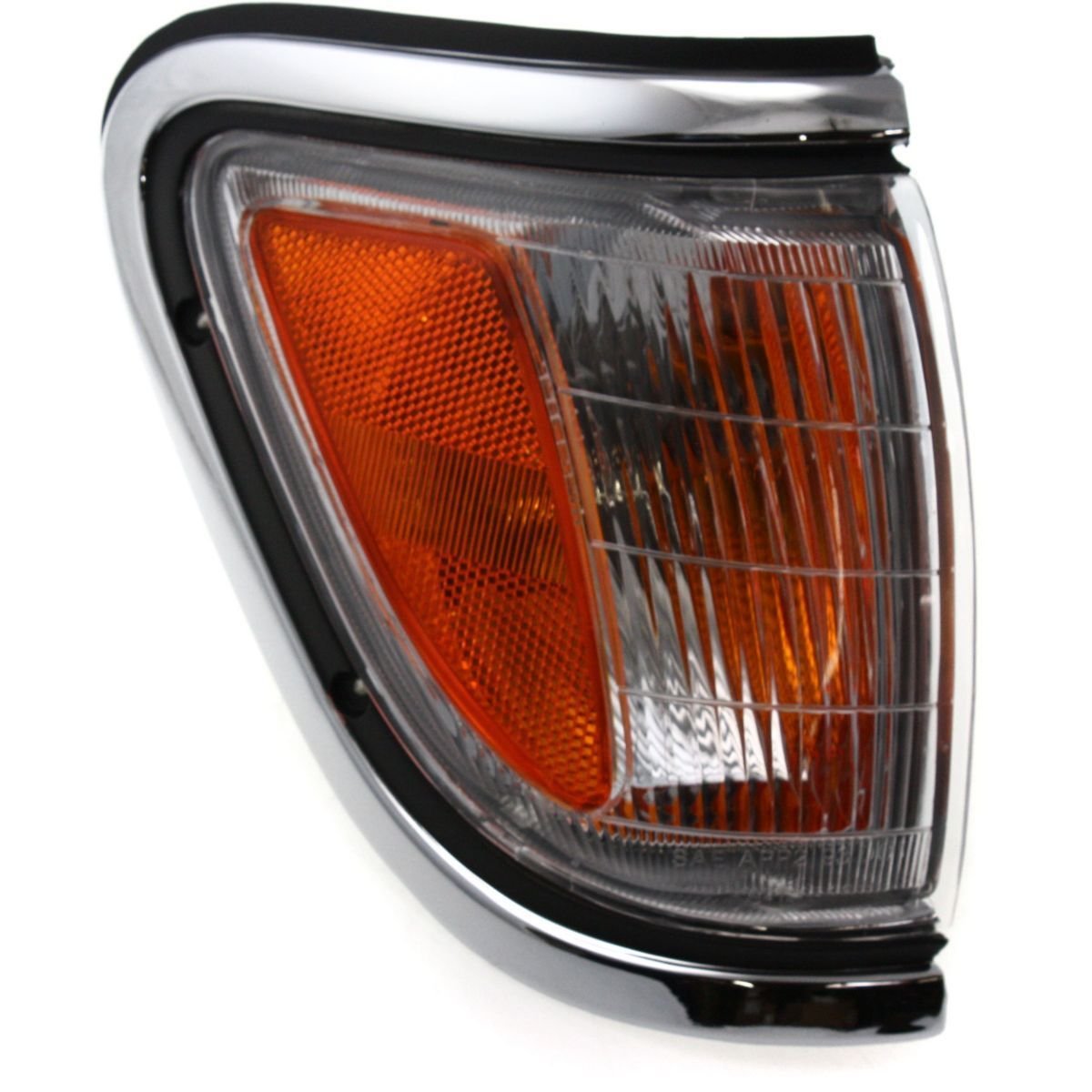 DAT AUTO PARTS Front Right Passenger Side Parking Light Assembly Corner Lamp Replacement For 1989 - 1991 Toyota Pickup 4WD Clear & Amber Lens TO252...