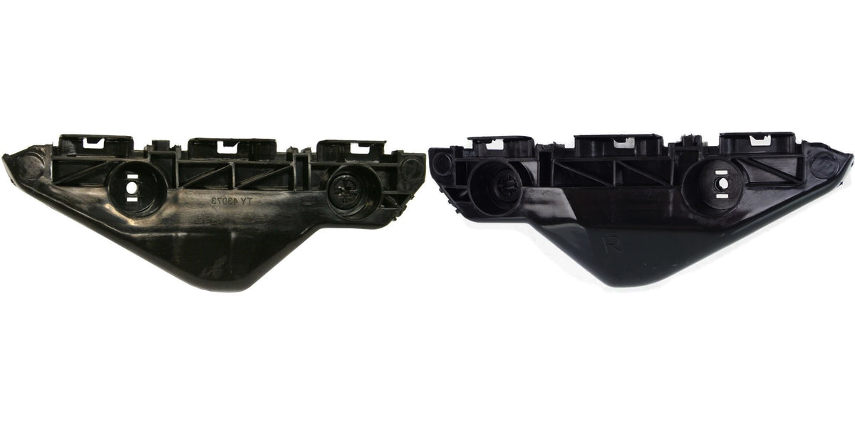 Front Left Driver & Right Passenger Set Of 2 Bumper Cover Support Bracket Mounting Reinforcement Retainer Pair Replacement For 2007-2012 Toyota Yar...