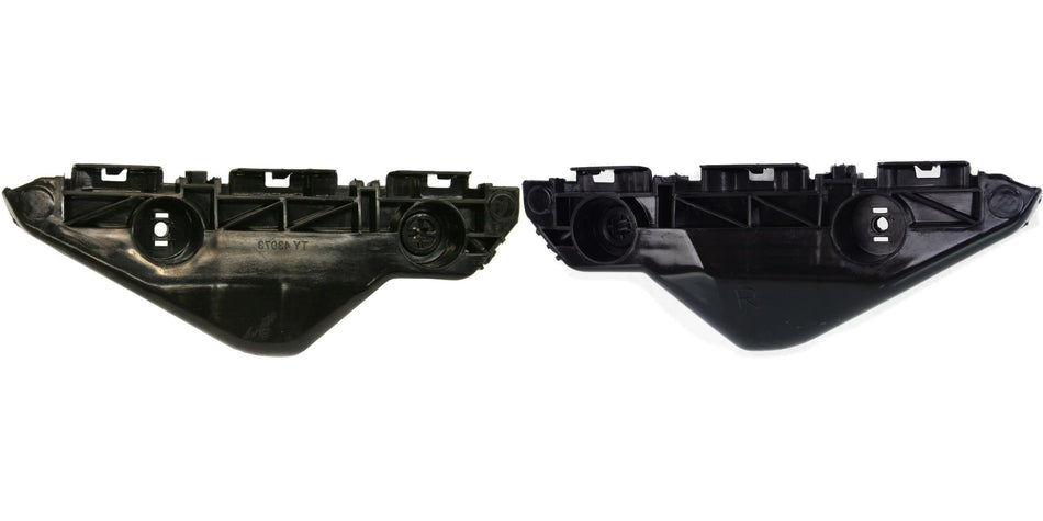 Front Left Driver & Right Passenger Set Of 2 Bumper Cover Support Bracket Mounting Reinforcement Retainer Pair Replacement For 2007-2012 Toyota Yar...