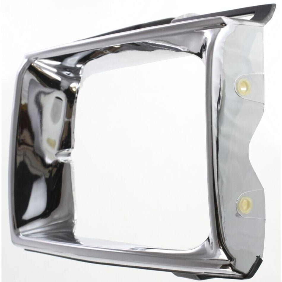 DAT AUTO PARTS Front Right Passenger Side HeadLight Door Grille Insert Bezel Trim, For 1989-1991 Toyota Pickup 4WD, Chrome Plastic Finish, TO251311...