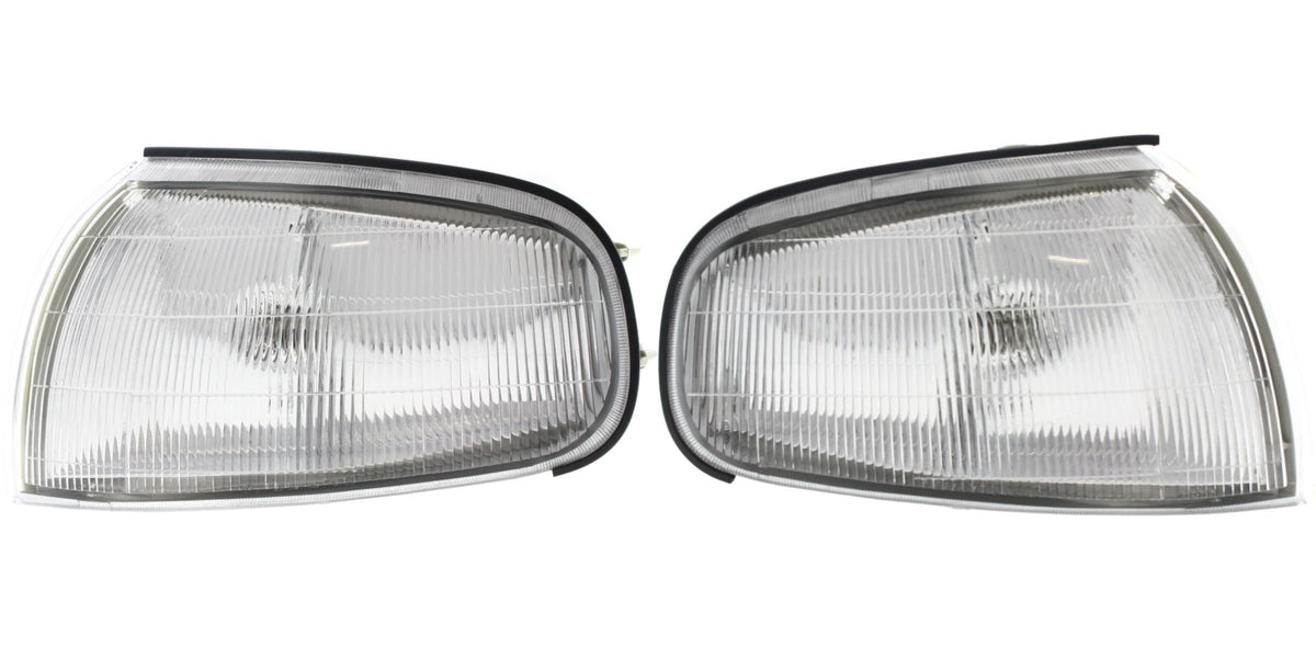 DAT AUTO PARTS Front Left Driver & Right Passenger Side Parking Light Assembly Pair Replacement For 1992 - 1994 Toyota Camry Clear Lens TO2520107 T...