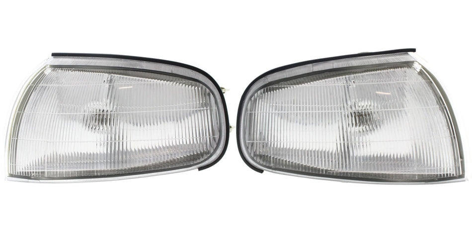 DAT AUTO PARTS Front Left Driver & Right Passenger Side Parking Light Assembly Pair Replacement For 1992 - 1994 Toyota Camry Clear Lens TO2520107 T...