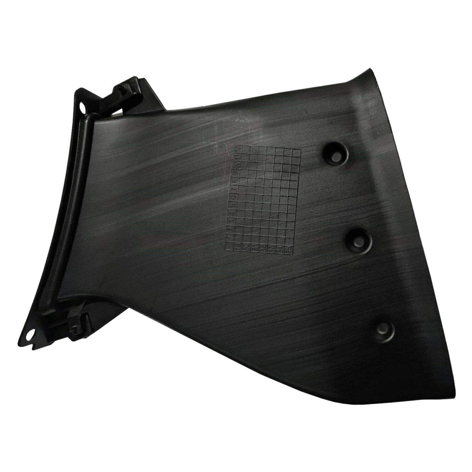 DAT AUTO PARTS Front Left Driver Side Bumper Cover Air Duct Molding Insert Replacement For 2019 2020 Hyundai Santa Fe Black Textured Plastic HY1038...