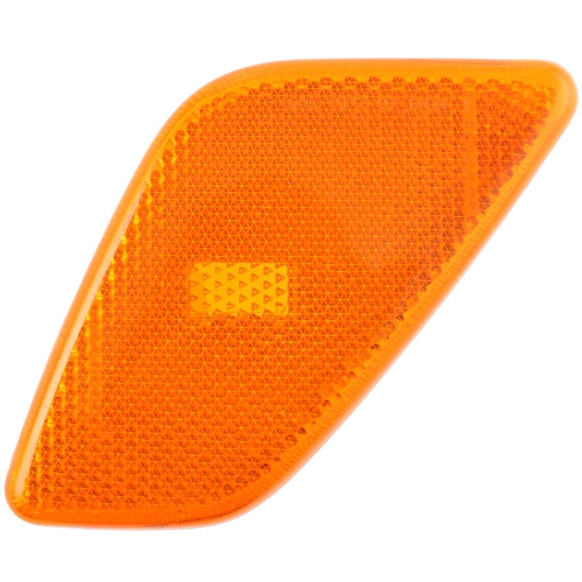 DAT AUTO PARTS Front Left Driver Side Marker Light Lamp Orange Lens Plastic Reflector Assembly & Housing Replacement for 1997-2006 Jeep Wrangler CH...