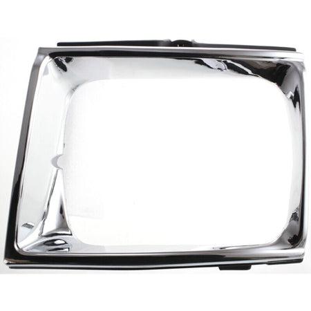 DAT AUTO PARTS Front Right Passenger Side HeadLight Door Grille Insert Bezel Trim, For 1989-1991 Toyota Pickup 4WD, Chrome Plastic Finish, TO251311...