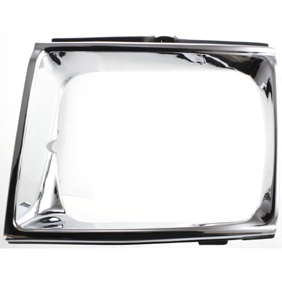 DAT AUTO PARTS Front Right Passenger Side HeadLight Door Grille Insert Bezel Trim, For 1989-1991 Toyota Pickup 4WD, Chrome Plastic Finish, TO251311...