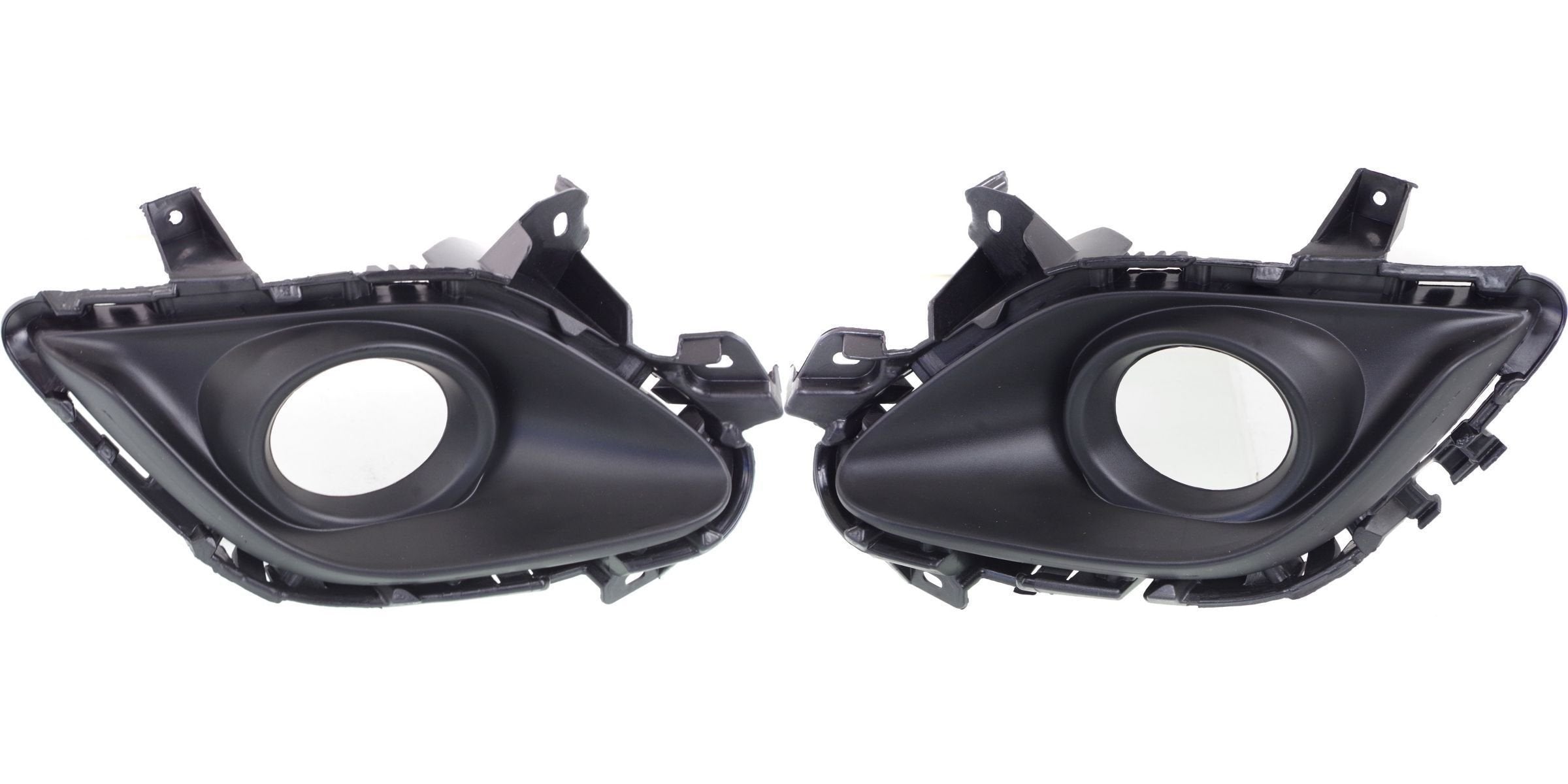 DAT AUTO PARTS Front Left Driver & Right Passenger Side Bumper Insert Fog Light Bezel Cover Set Of 2 Replacement For 2014 - 2016 Mazda 6 Black Text...