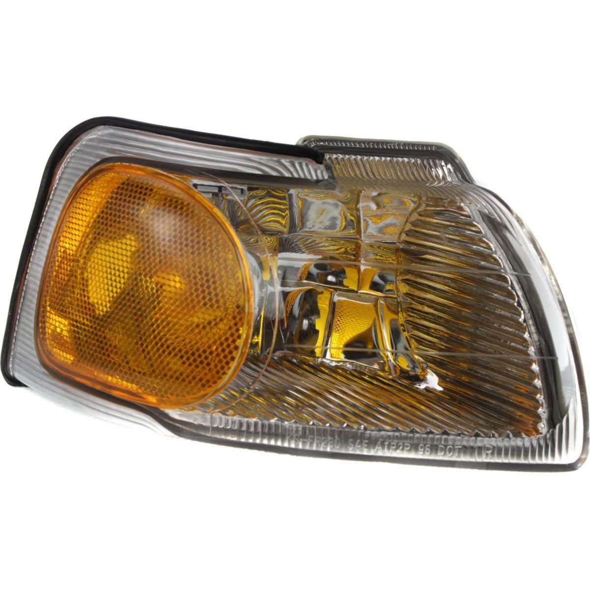 DAT AUTO PARTS Front Right Passenger Side Parking Light Signal Lamp Marker Lens & Housing Assembly Replacement For 1996 - 1997 Ford Thunderbird Amb...