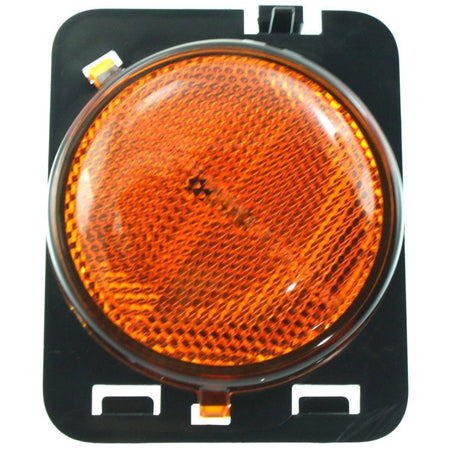 DAT AUTO PARTS Front Right Passenger Side Marker Light Lamp Lens Assembly Reflector Replacement for 2007 - 2017 Jeep Wrangler Amber Lens CH2551127 ...
