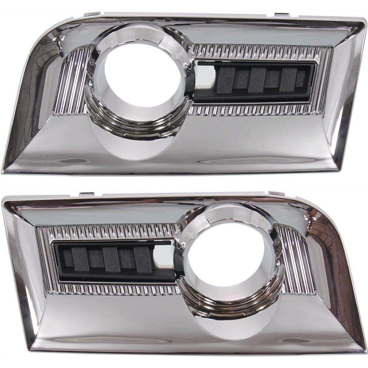 DAT AUTO PARTS Front Left Driver & Right Passenger Set Fog Light Lamp Bezel Cover Bumper Insert Replacement for 2010-2015 GMC Terrain Except Denali...