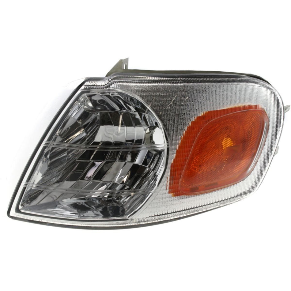 DAT AUTO PARTS Front Left Driver Side Turn Signal Park Lamp with Cornering Light Replacement for 1997-2005 Chevrolet Venture Clear & Orange Lens GM...
