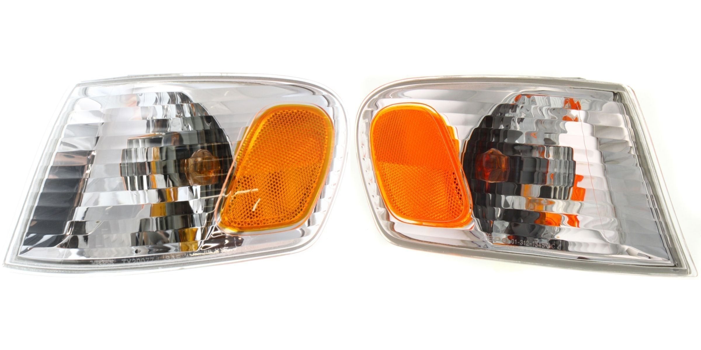 DAT AUTO PARTS FRONT SIGNAL LIGHT ASSEMBLY SET OF TWO REPLACEMENT FOR 01-02 TOYOTA COROLLA CORNER OF FENDER LEFT DRIVER AND RIGHT PASSENGER SIDE PA...