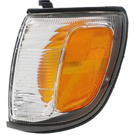 DAT AUTO PARTS Front Left Driver Side Parking Light Lens & Housing Assembly Replacement For 1999 - 2002 Toyota 4Runner Amber & Clear Lens TO2520157...