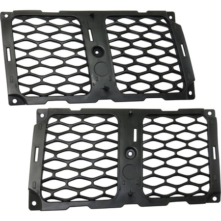 DAT AUTO PARTS Front Left Driver & Right Passenger Side Pair Bumper Grille Molding Replacement For 2017-2021 Jeep Grand Cherokee SRT/Trackhawk Blac...